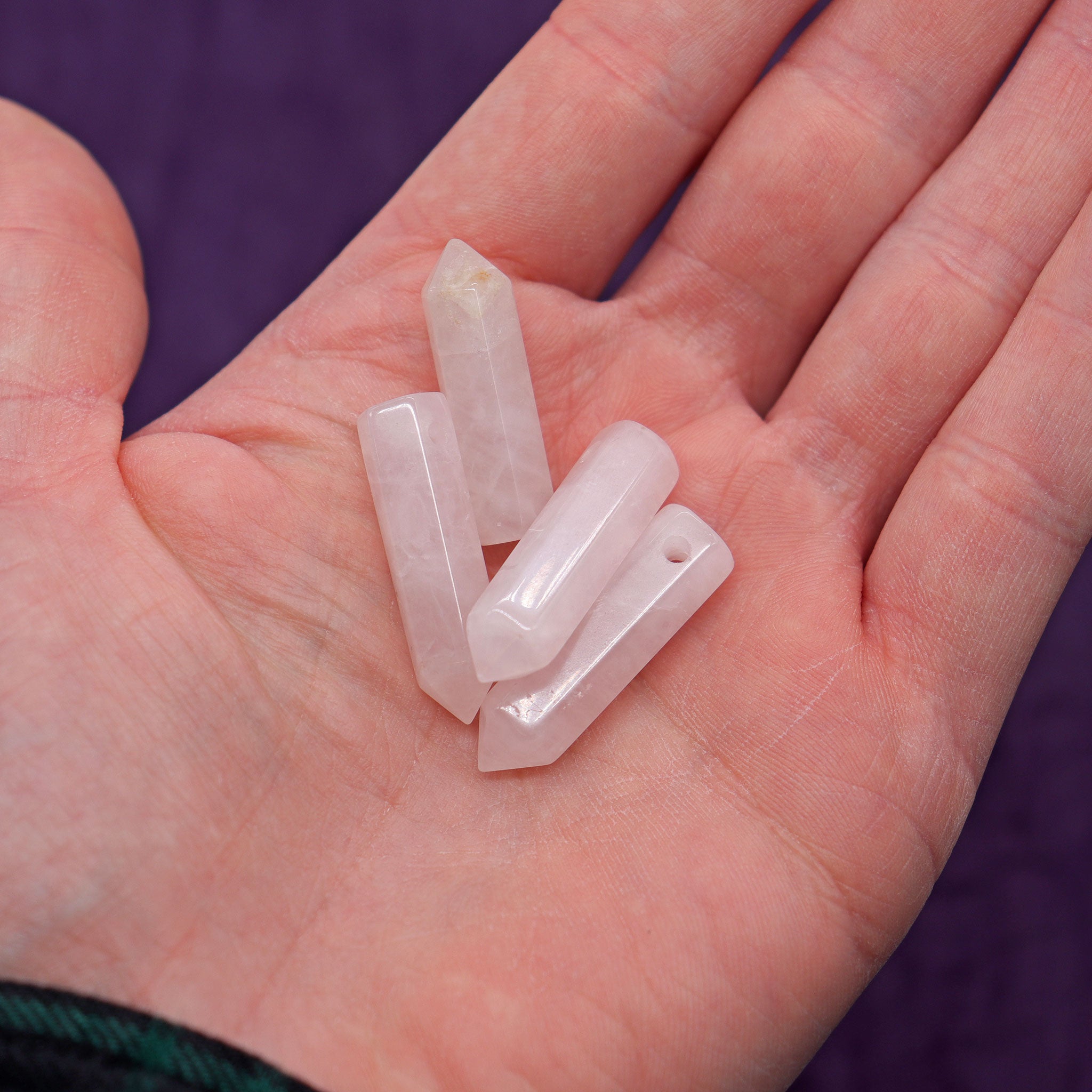 Rose Quartz Point Bead 30mm - 13 Moons