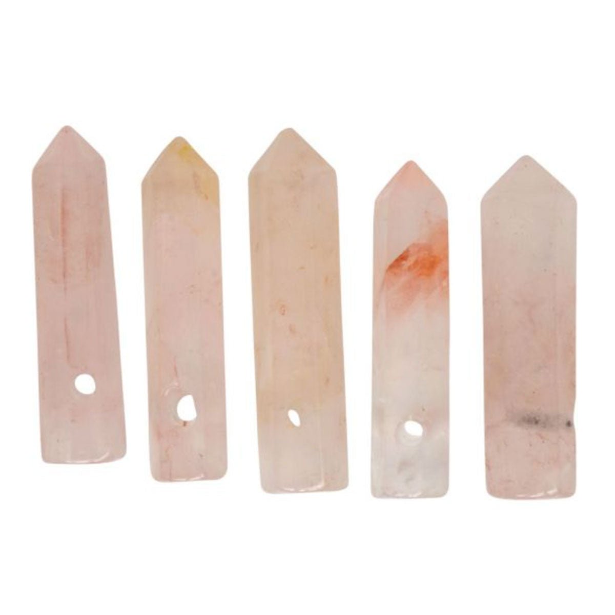 Rose Quartz Point Pendant - 13 Moons