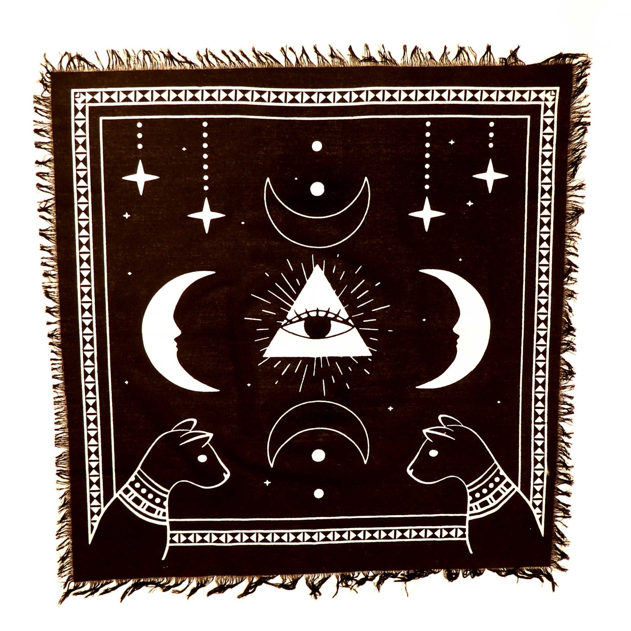 Sacred Egyptian Altar Cloth - 13 Moons