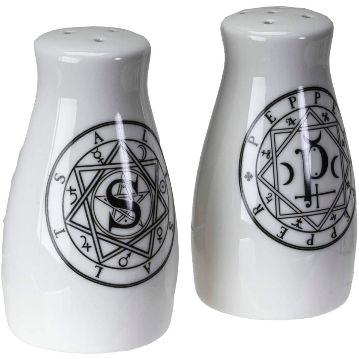 Sacred Geometry Salt and Pepper Shaker Set - 13 Moons