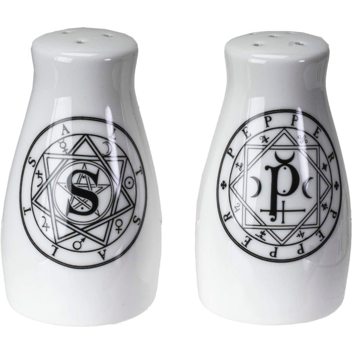 Sacred Geometry Salt and Pepper Shaker Set - 13 Moons