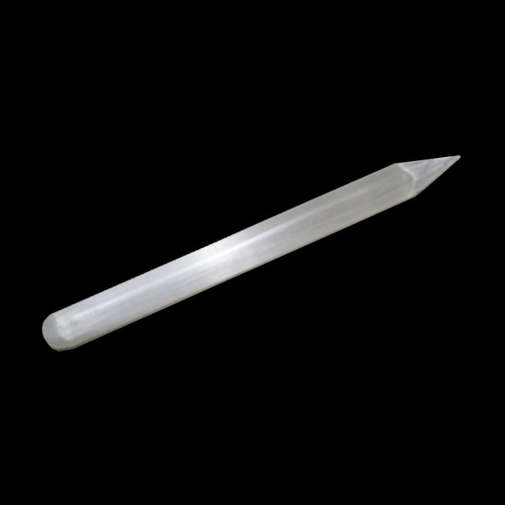 Selenite Crystal Point Wand - 13 Moons