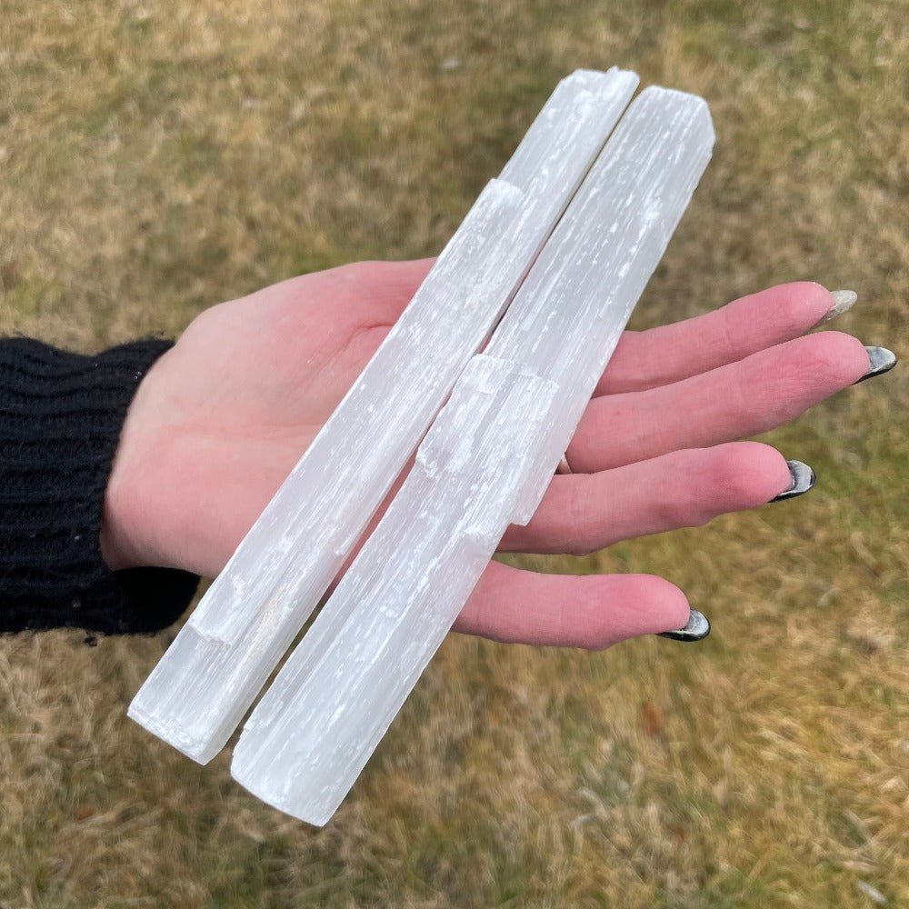 Selenite Crystal Wand - 13 Moons