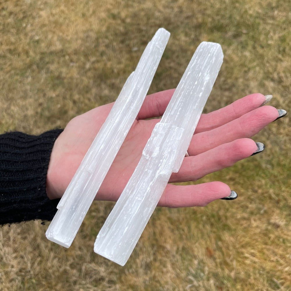 Selenite Crystal Wand - 13 Moons