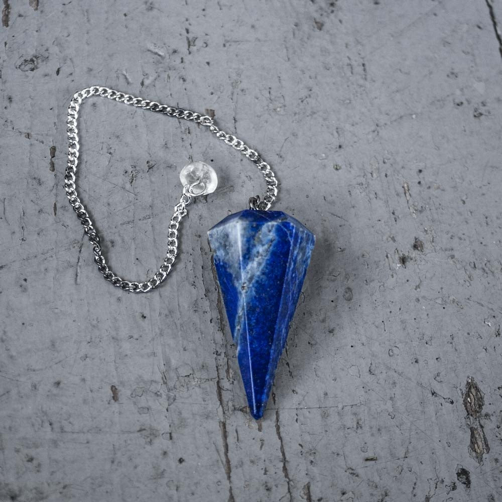 Sodalite Faceted Pendulum - 13 Moons