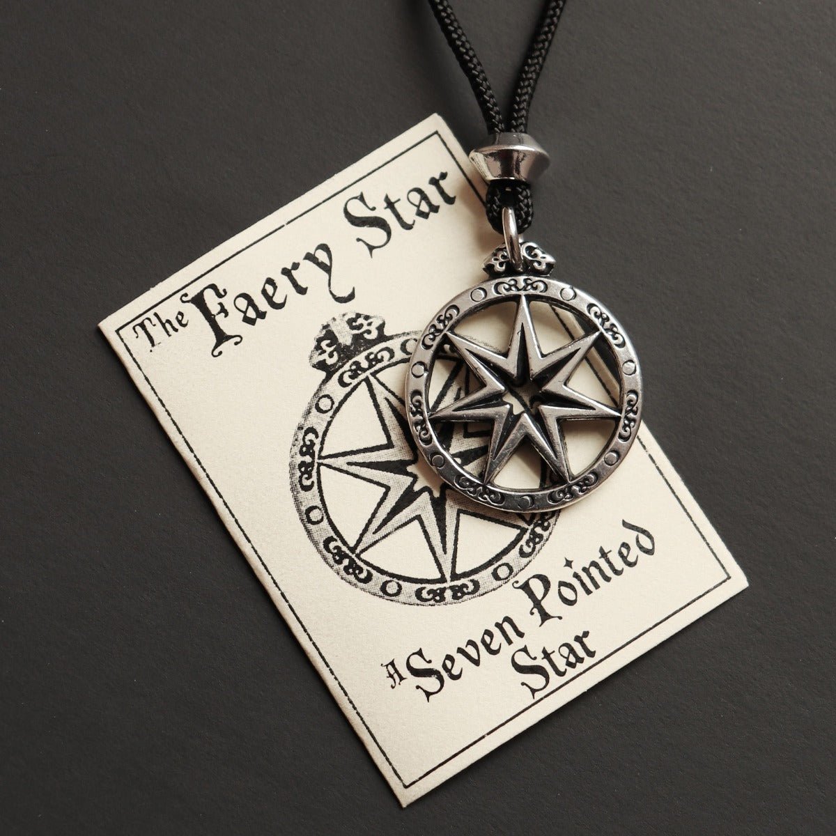 The Faery Star - Seven Point Star Pendant - 13 Moons