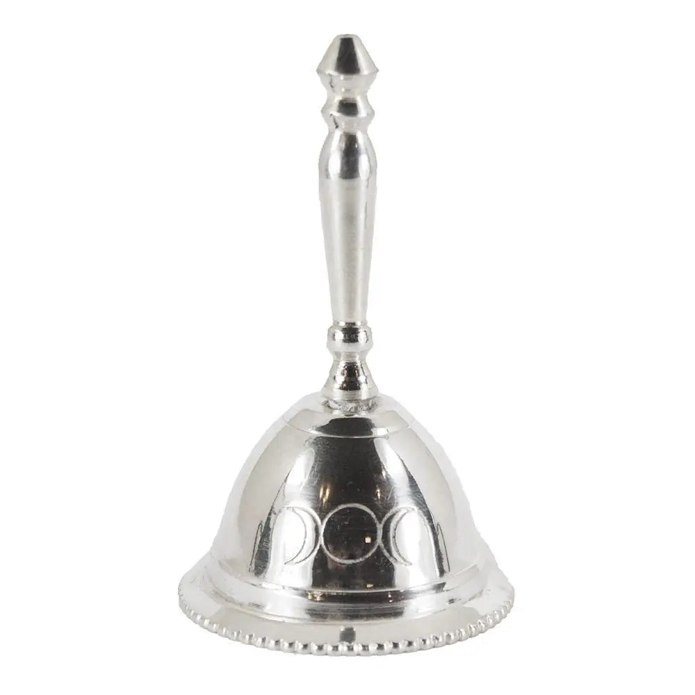 Triple Moon Altar Bell, Silver - 13 Moons