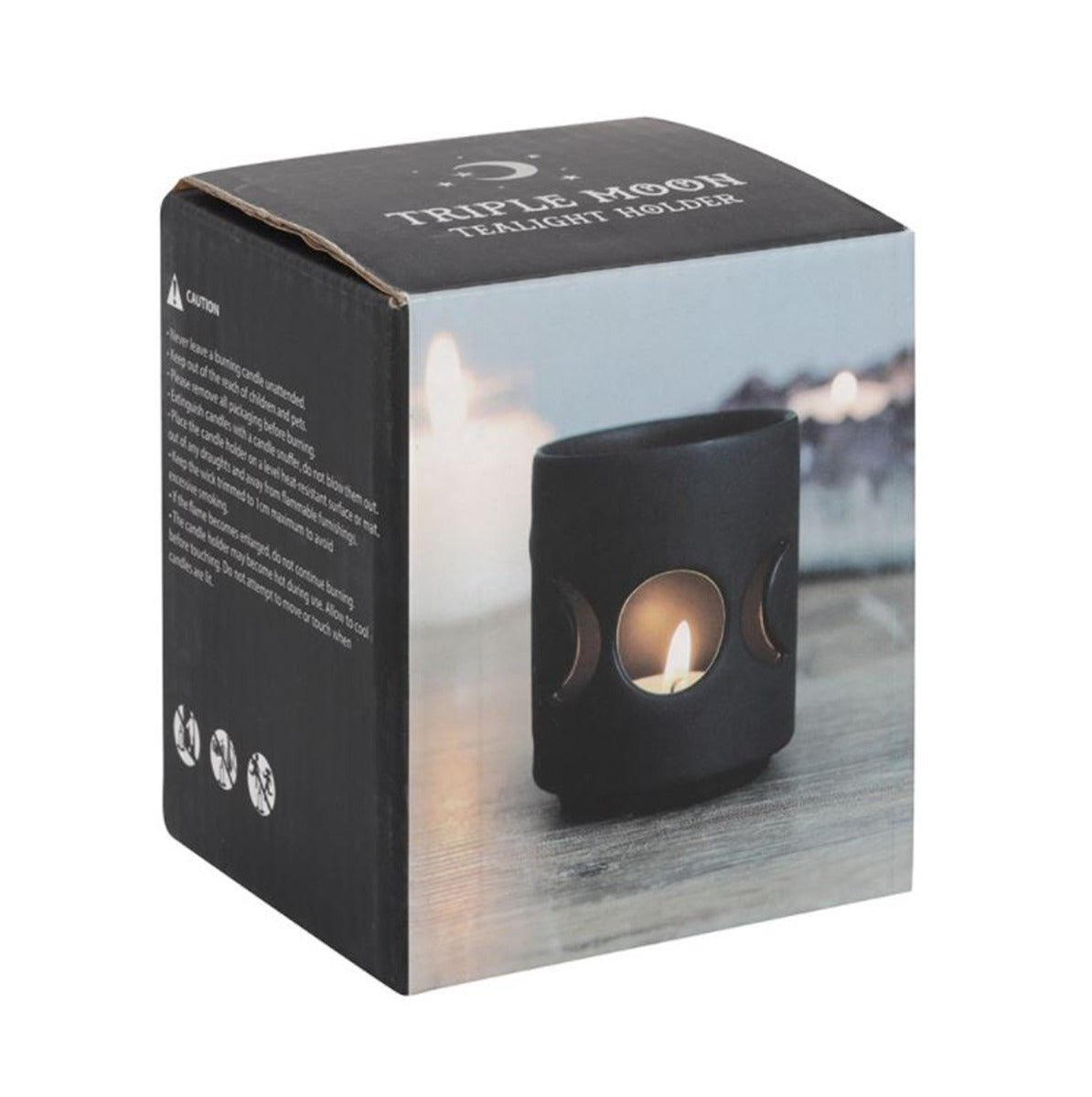 Triple Moon Tea Light Holder - 13 Moons