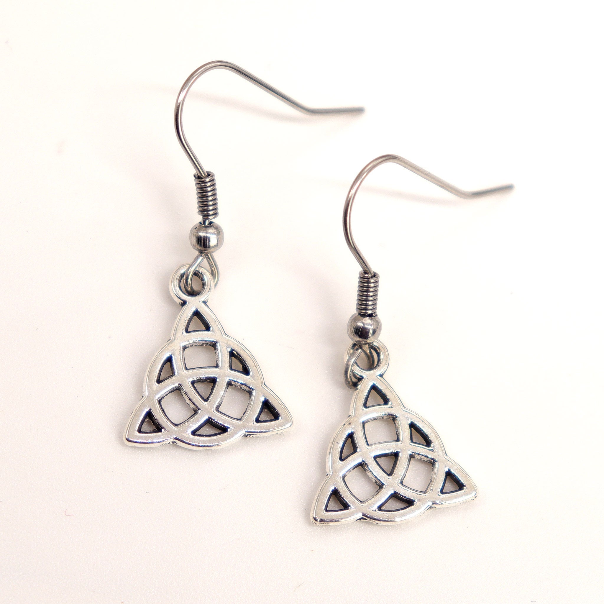 Triquetra Charm Earrings - 13 Moons