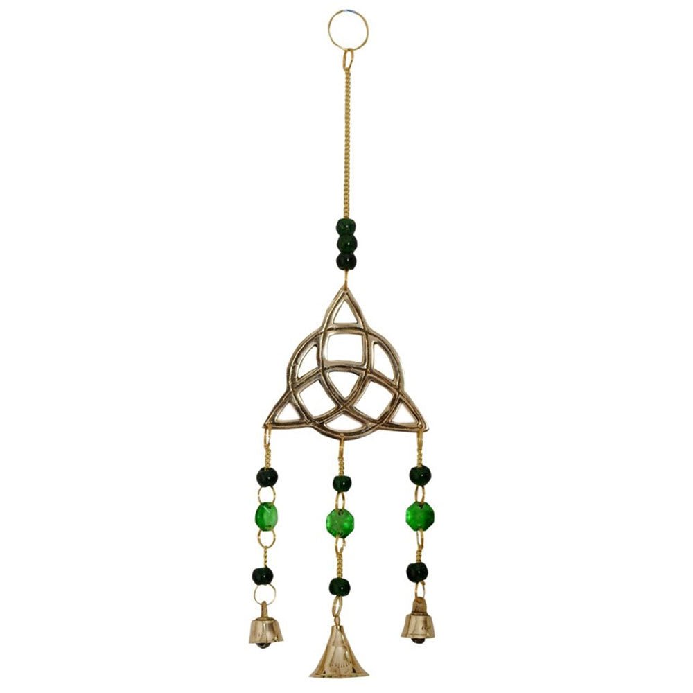 Triquetra Wind Chime, Beads and Bells - 13 Moons