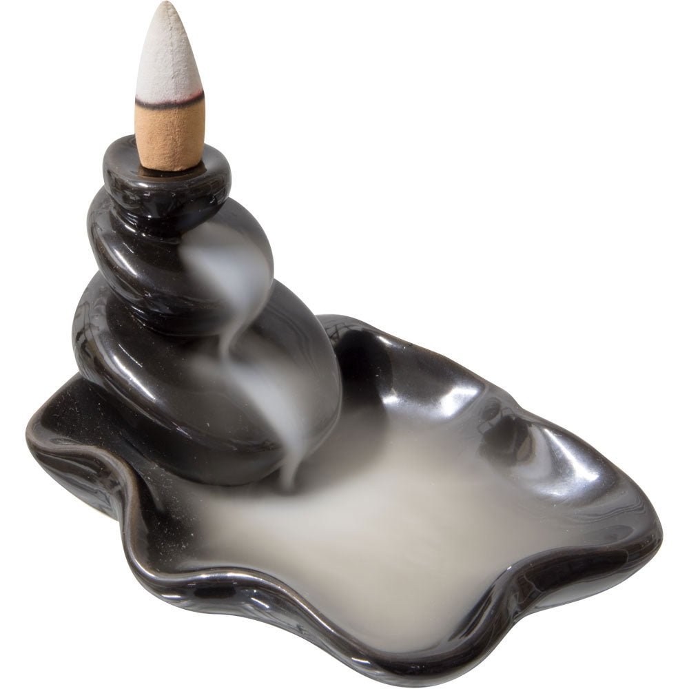 Water Lily Backflow Incense Burner - 13 Moons