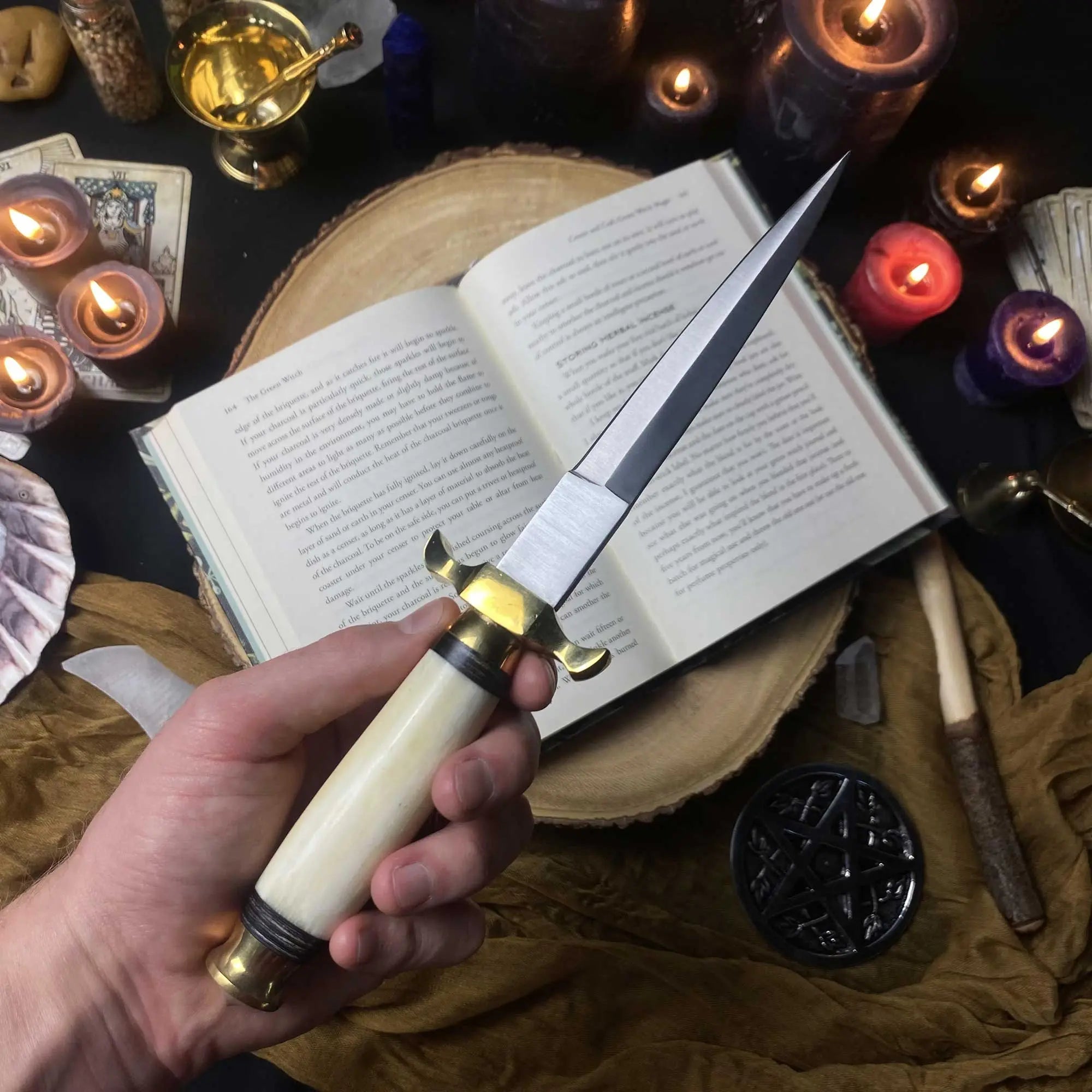 White Altar Athame - 13 Moons