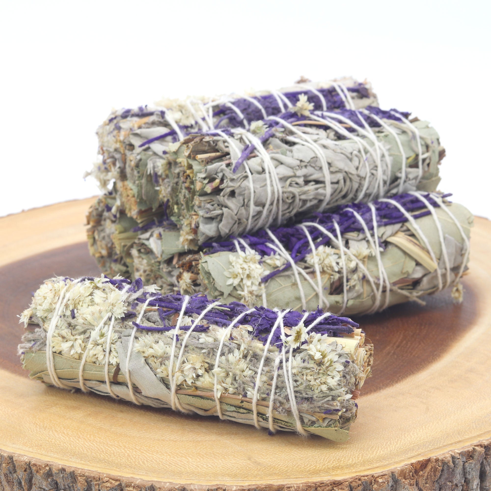 White Sage & 7 Sacred Herbs Smudge Stick - 13 Moons