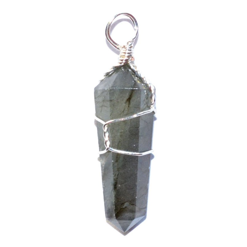 Wire Wrapped Gemstone Pendant - 13 Moons