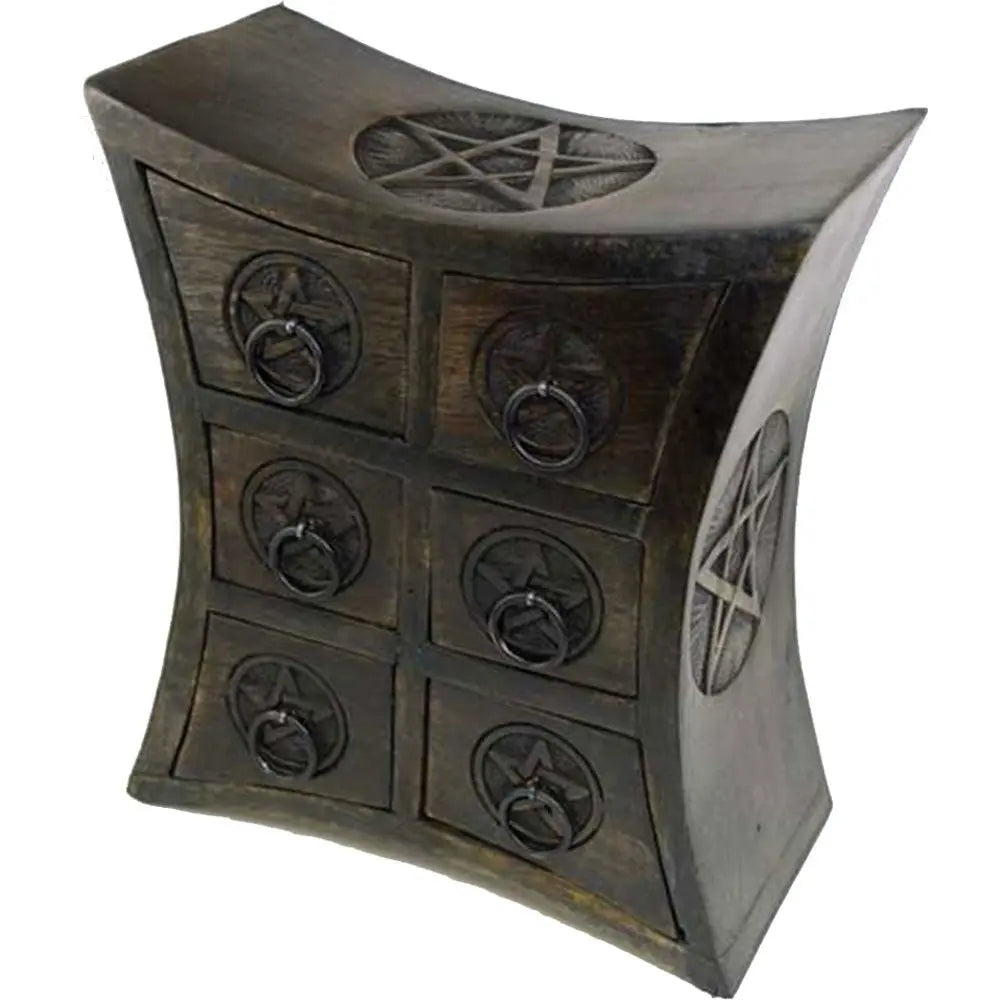 Witches Pentacle Cupboard for Witchcraft Supplies