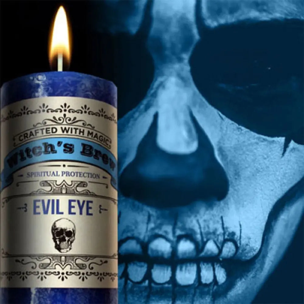 Witchs Brew Evil Eye Pillar - 13 Moons